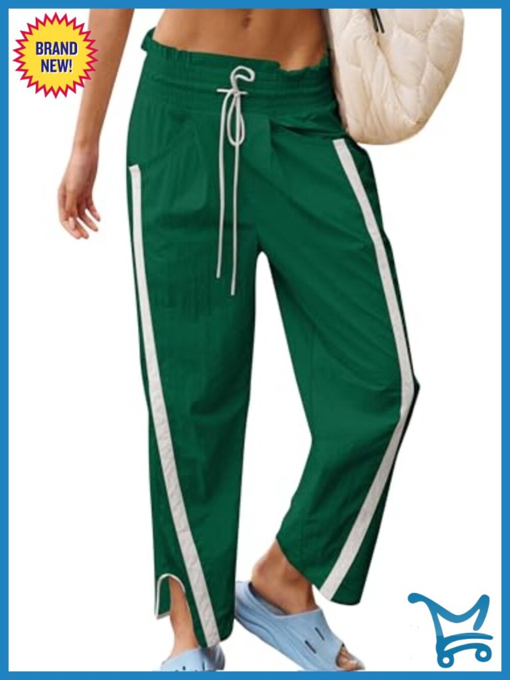 Women's Lightweight Barrel Track Pants with Pockets